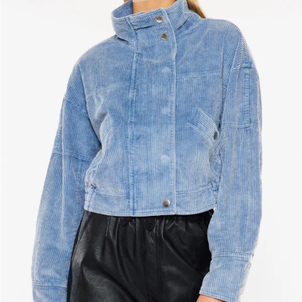 KanCan Blue Corduroy Women's Jacket size M